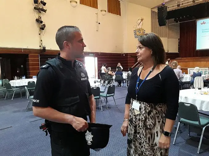 CI Miles Ockwell and Jacqui Cooke of Adur and Worthing Councils at the Behind Closed Doors Conference