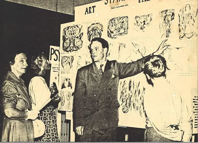 Dr Vawdray speaking at a public event