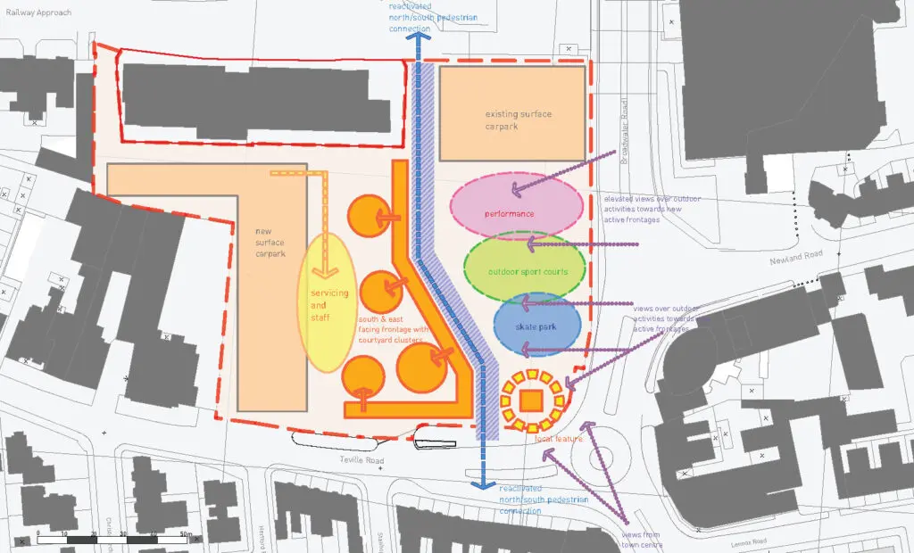 QED Sustainable Urban Developments Ltd plan for Teville Gate