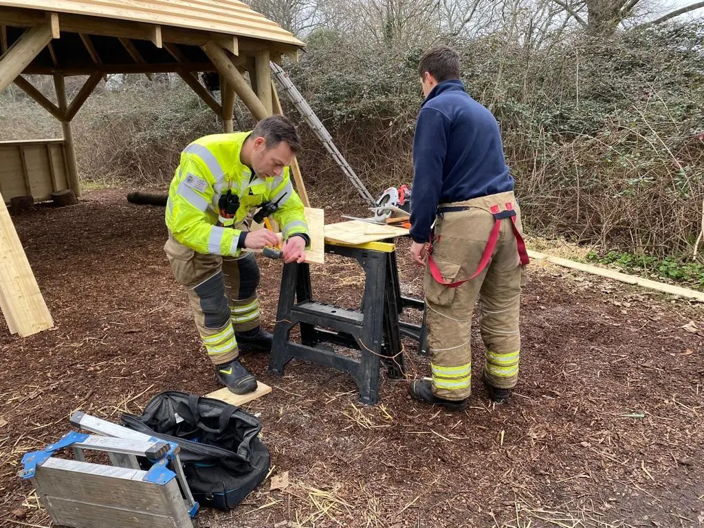 Chichester Blue Watch construction work