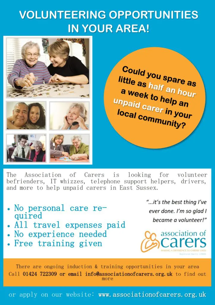 The Association of Carers recruitment poster