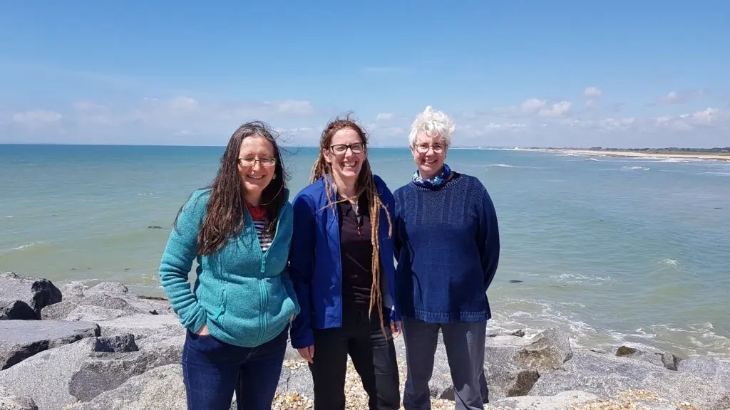 CHASM supported by Sir David Attenborough - Dr Heidi Burgess, Jane Cunningham and Dr Charlie Thompson in Selsey