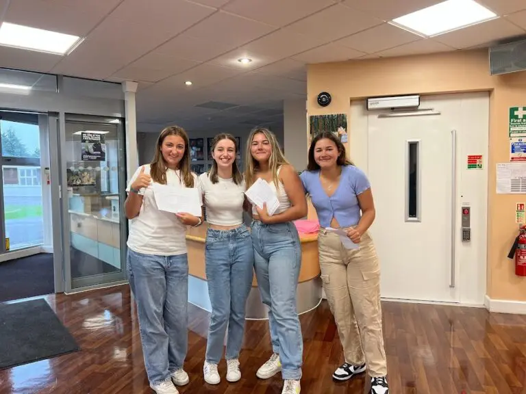 Kings academy Year 11 students with GCSE results