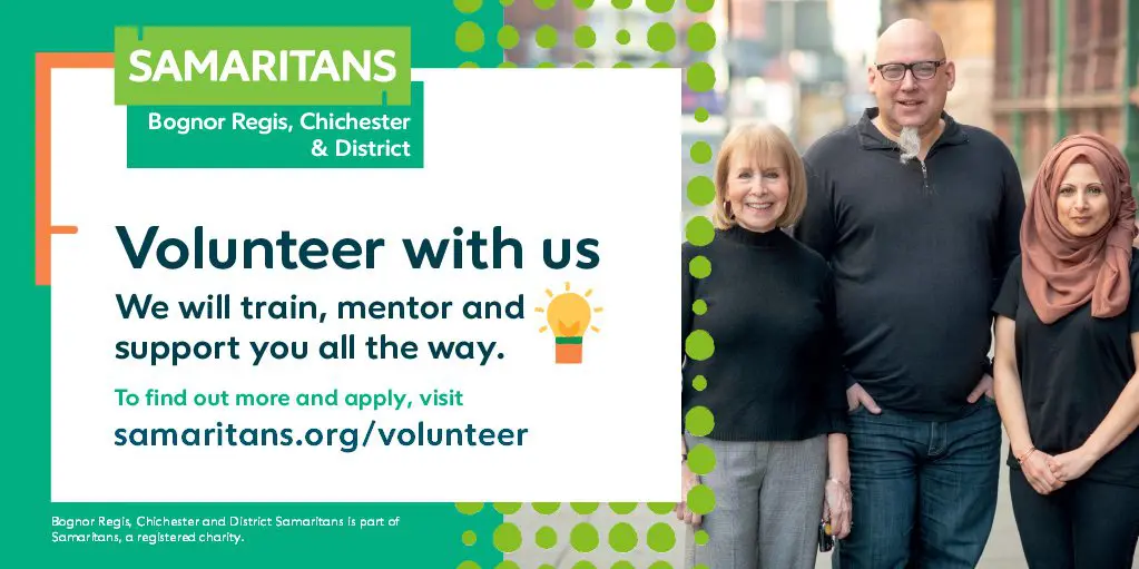 Bognor Regis, Chichester & District Samaritans recruitment poster