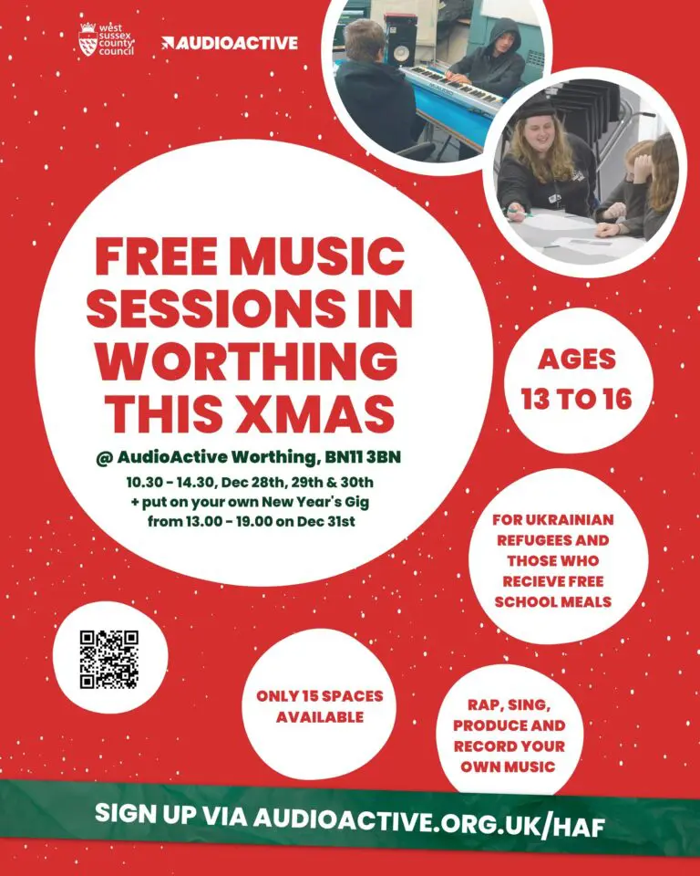 AudioActive music sessions advert poster