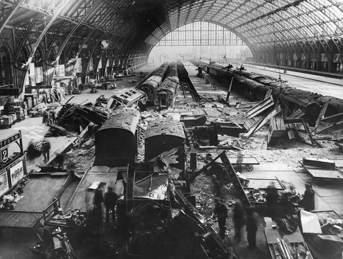 St Pancras Bombed 9c2a7cc4e6ccb57dd33cb20ddf33bcda