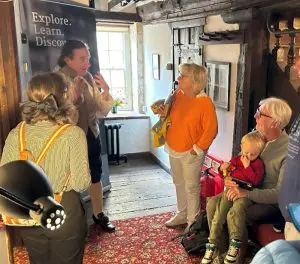 Visitors at Bull House