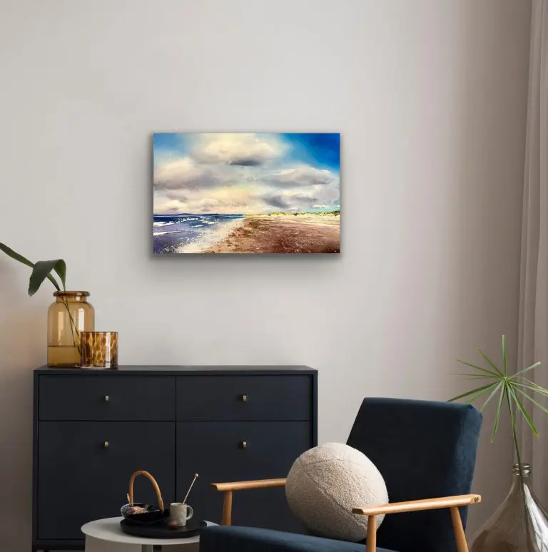 Moving Clouds over east Head 51x76cm 1200