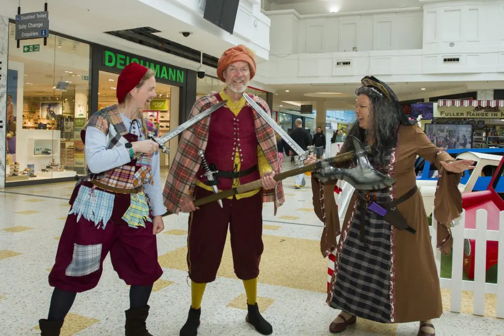 Georgia Kyriacou as Nanky Drew, Paul Eccles as Coco and Casey Dearing as Katishagh
