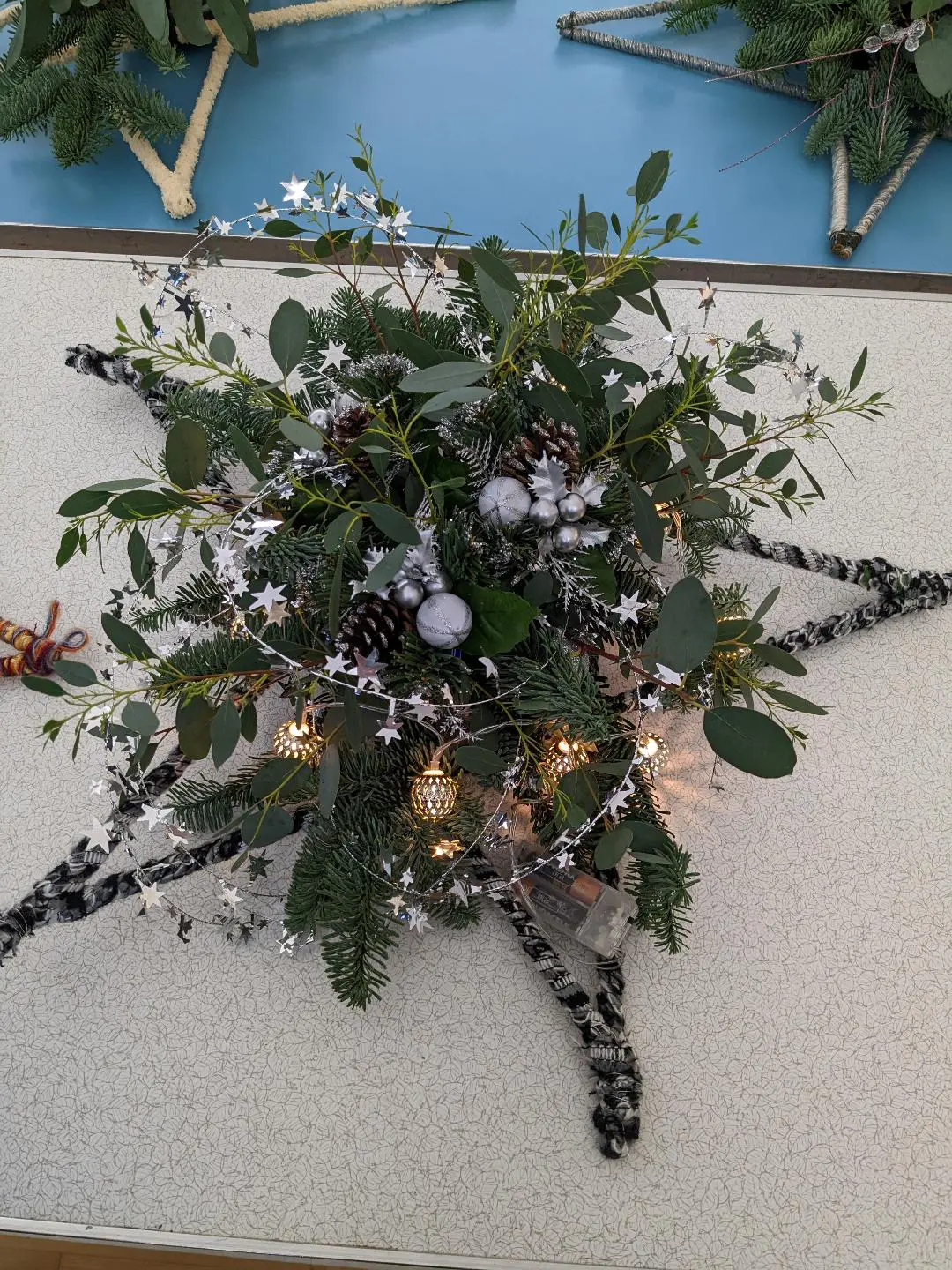 Christmas Star Wreath Workshop Photo d8b6cc68dbc6aae3c26a13cef9ed4332