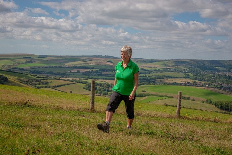 Kate Drake Health and Wellbeing Officer takes a walk in the South Downs National Park