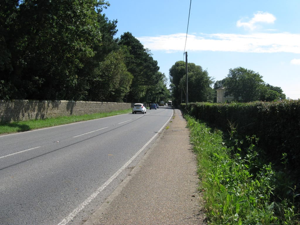 A road approaching Lyminster