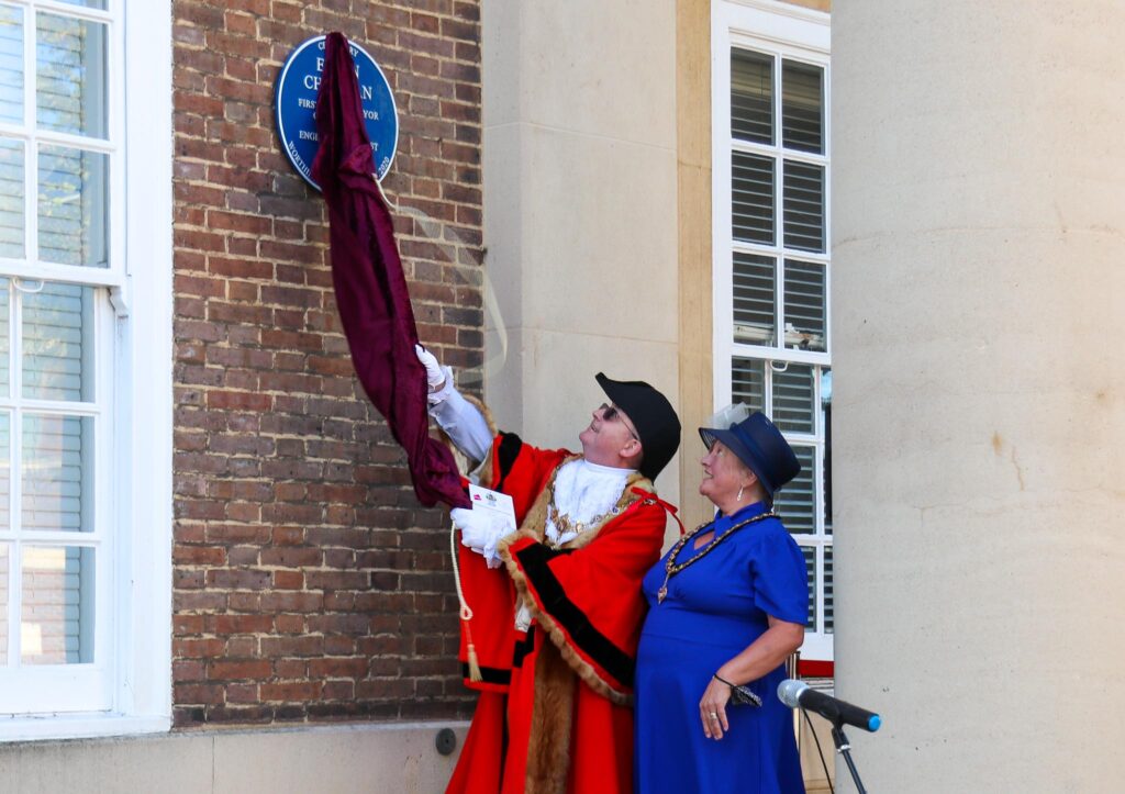 Unveiling of the Blue Plaque by the Mayor and Mayoress