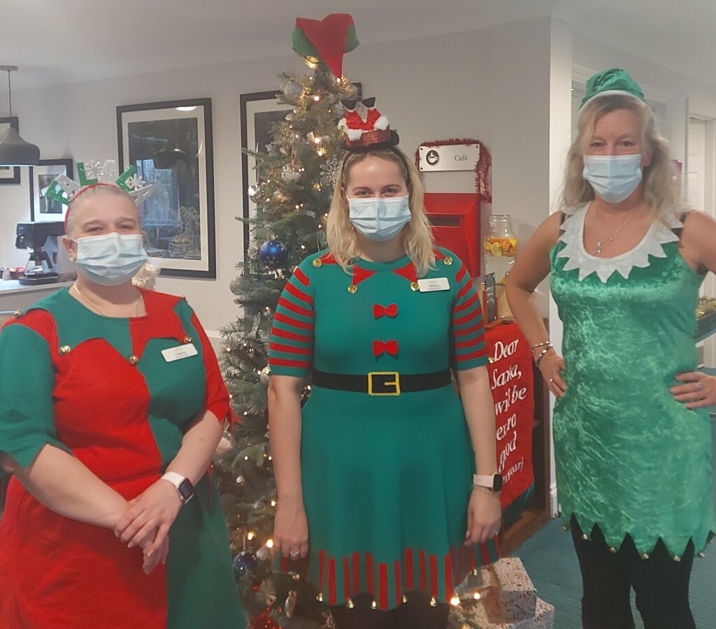 Elf day at Mortain Place Care Home
