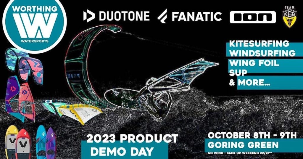 worthing watersports 2023 demo day poster