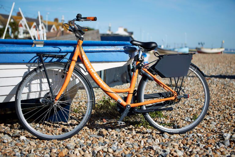 A Donkeybike pictured on Worthing seafront for the bike share scheme