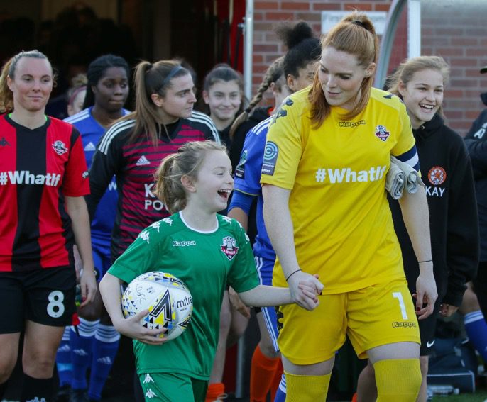 Teacher apprenticeship with Faye Baker at Lewes FC with students