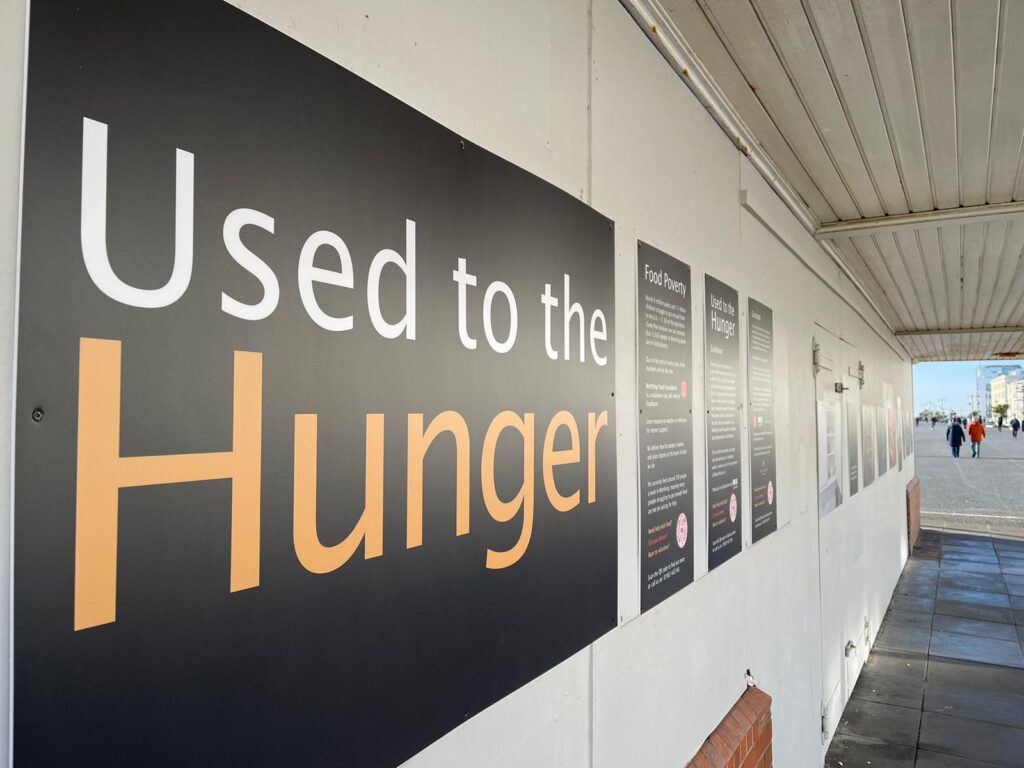 Worthing Food Foundation Used to the Hunger exhibition