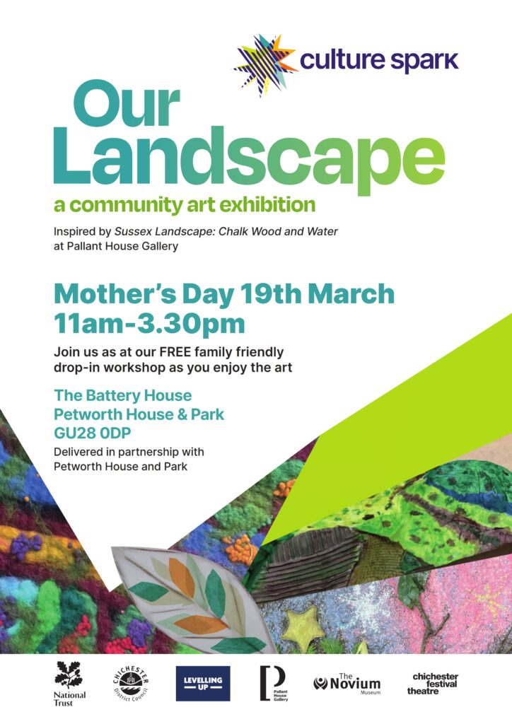 Our Landscape culture sparks community exhibition poster