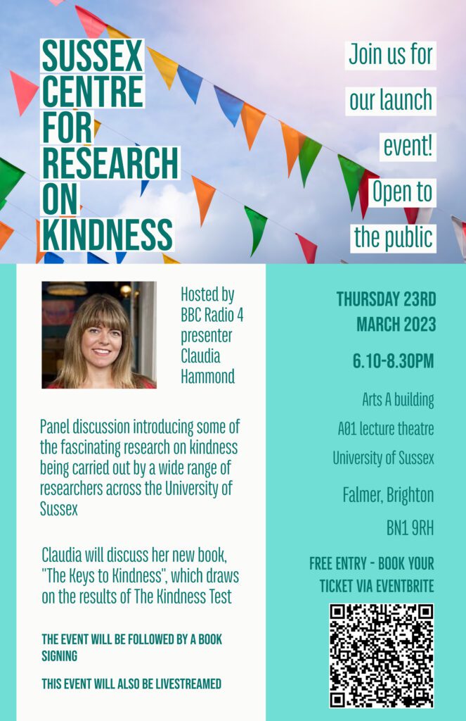 Sussex Centre For Research On Kindness - Public Launch In Brighton ...