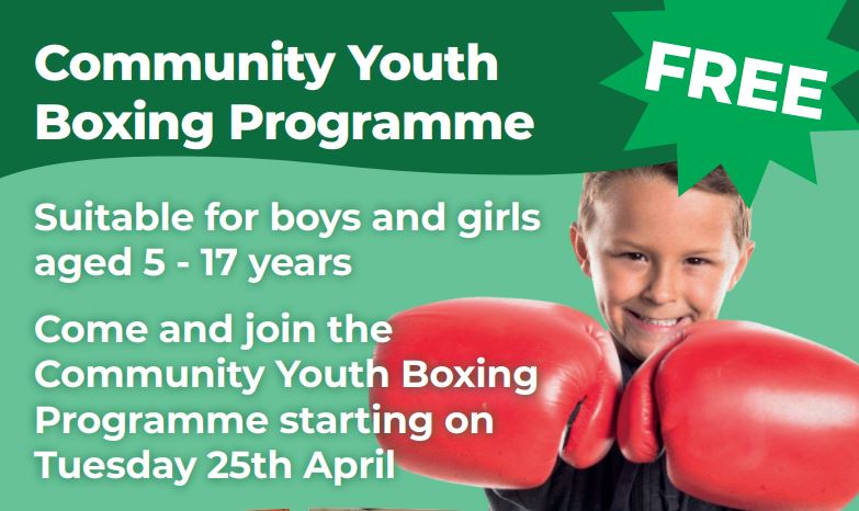 Free youth boxing lessons in Storrington in April 2023